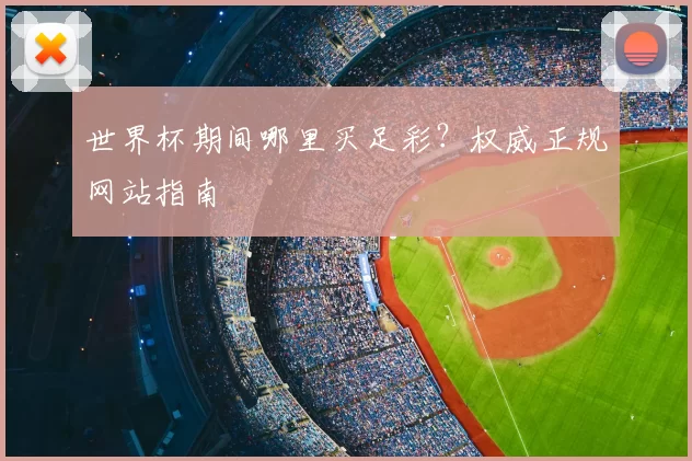 世界杯期间哪里买足彩？权威正规网站指南